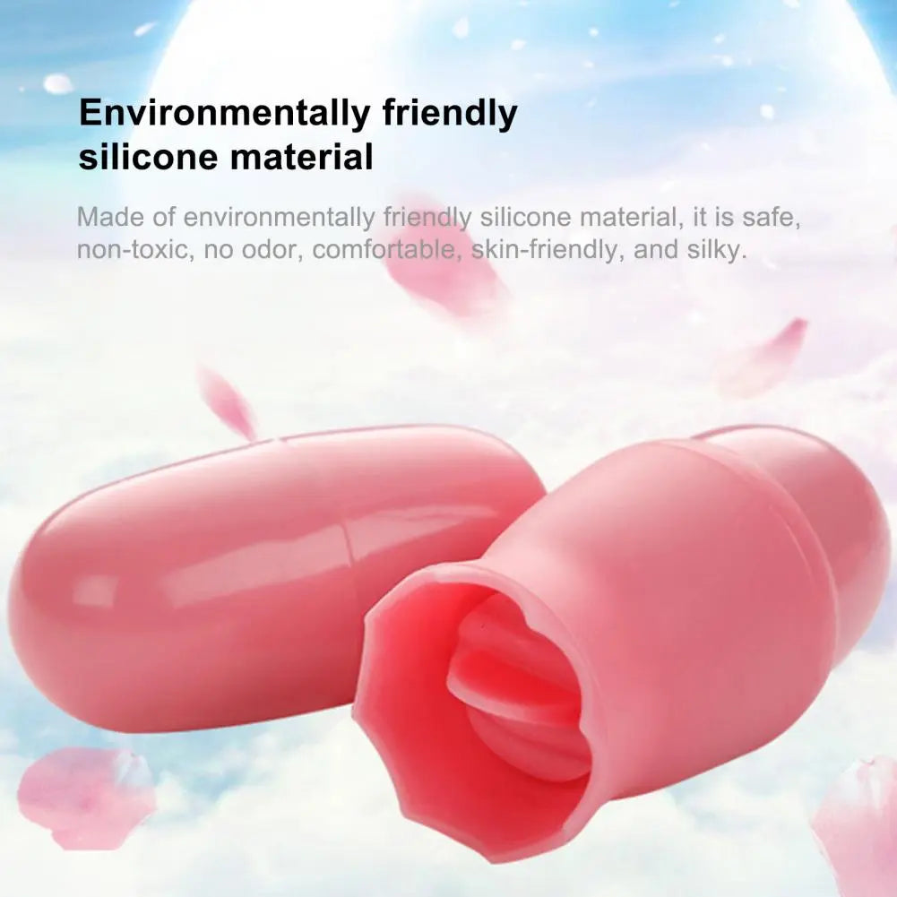 1Set G Spot Masturbator IPX7 Waterproof Delicate Silicone Tongue Vibrator and Clitoral Stimulator for Bathroom Sex Toys Women - buysextoyth