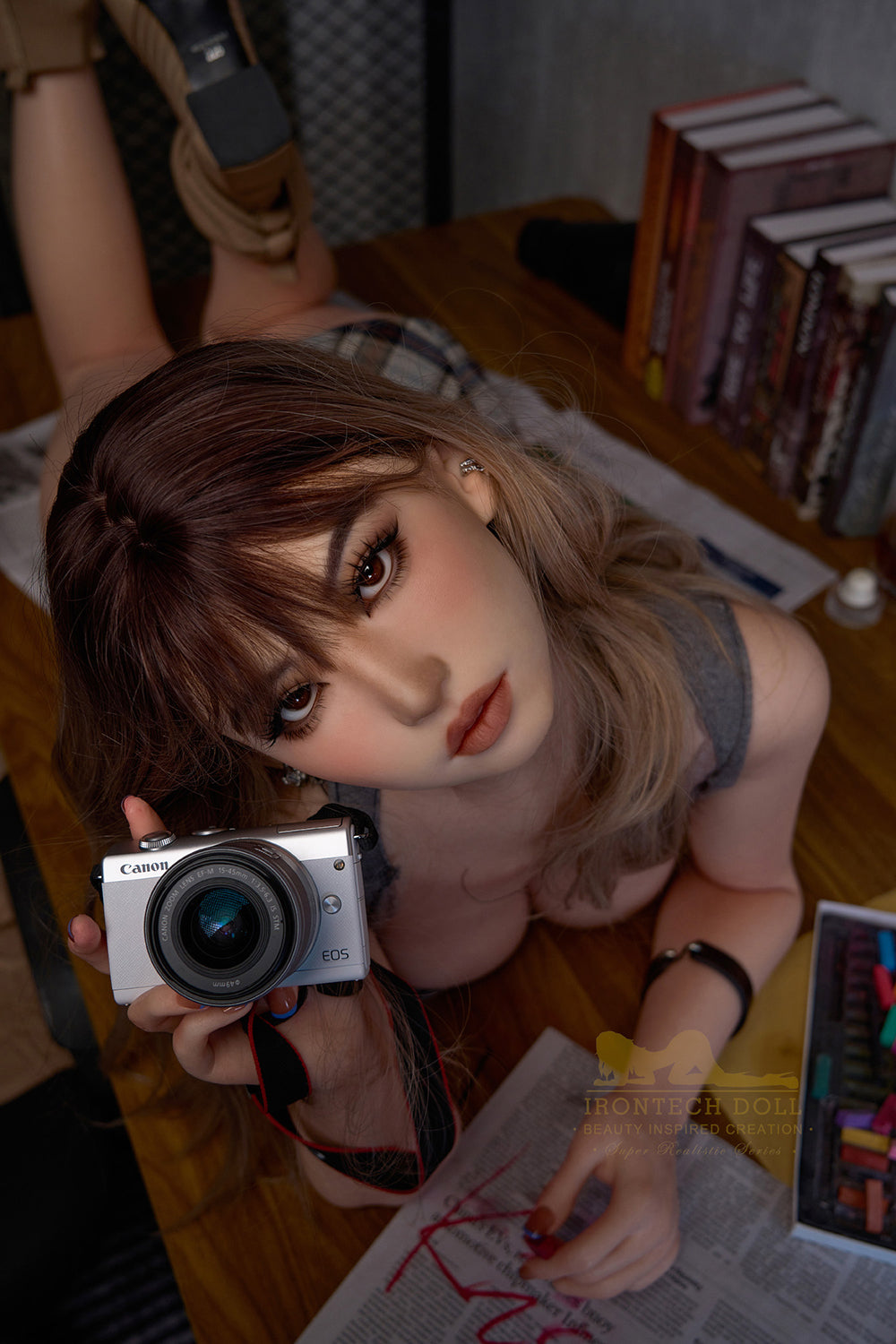 Irontechdoll Christa 162cm Full Silicone Sexy Blonde BBW Real-life Sex Doll For Men NO.1065 - buysextoyth