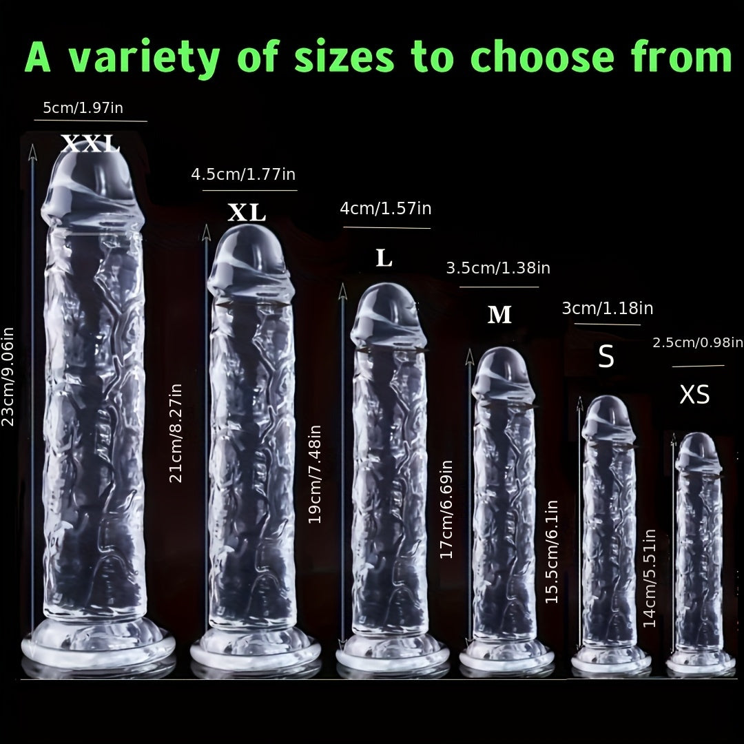 Transparent Big Dick 6 Sizes Realistic Jelly Dildo Women Gay Anal Sex Toys Masturbators Penis Suction Cup - buysextoyth