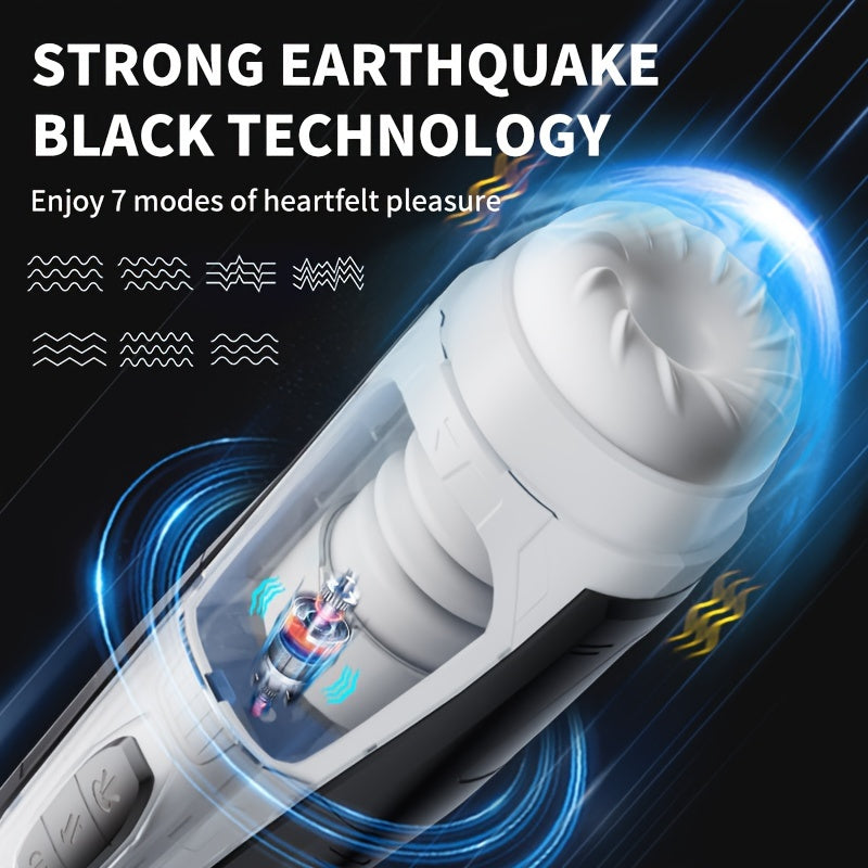 Mecha Warrior Airplane Cup Telescopic Sucking Heating Airplane Cup Male Masturbator Adult Products - buysextoyth