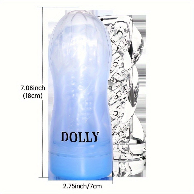 Male Masturbation Cup Massage Sleeve Sex Toy Portable Crystal Vaginal Mouth Sleeve Transparent Vaginal Easy To Clean Transparent Vaginal Male Sex Toys - buysextoyth