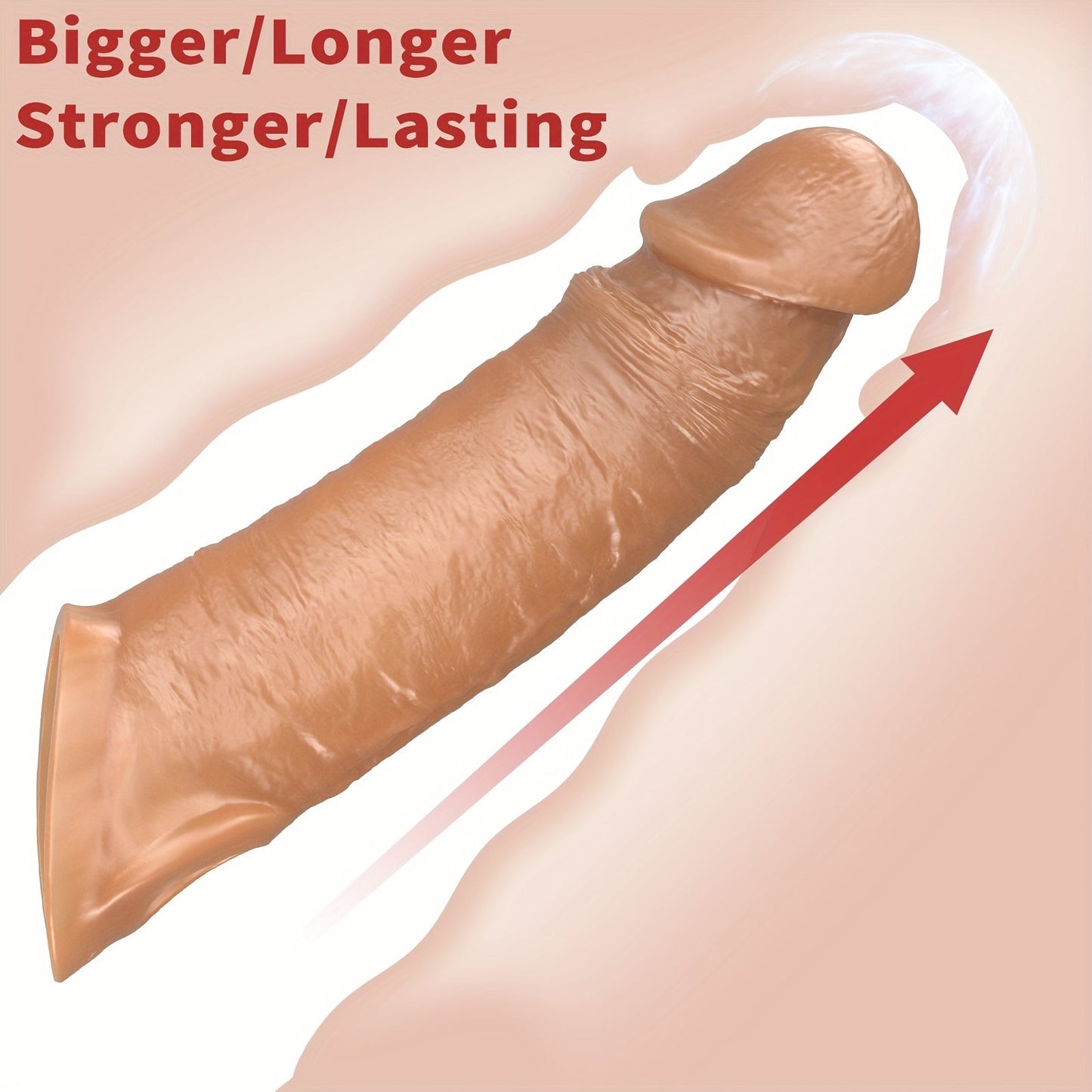 Vibrating Penis Sleeve Extender Cock Ring Vibrator Extension with Remote Control - buysextoyth