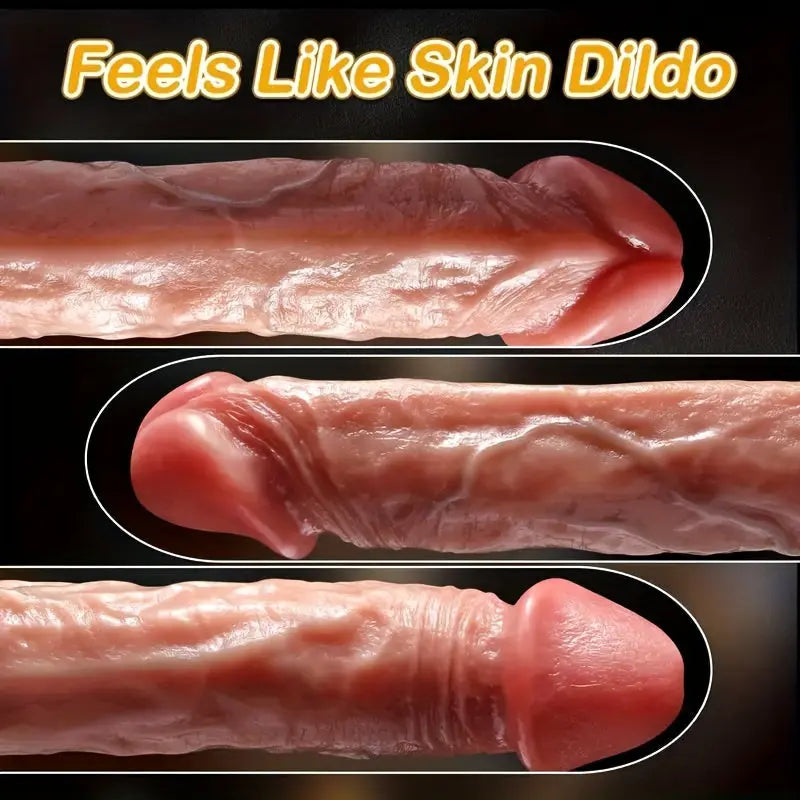 Lovely 9.1 Inch Liquid Silicone Dildo with Remote. USB Powered. Multiple Modes. Suitable for Men and Women. Realistic Feel - buysextoyth