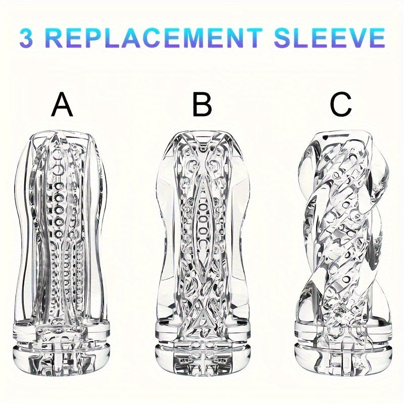 Male Masturbation Cup Massage Sleeve Sex Toy Portable Crystal Vaginal Mouth Sleeve Transparent Vaginal Easy To Clean Transparent Vaginal Male Sex Toys - buysextoyth