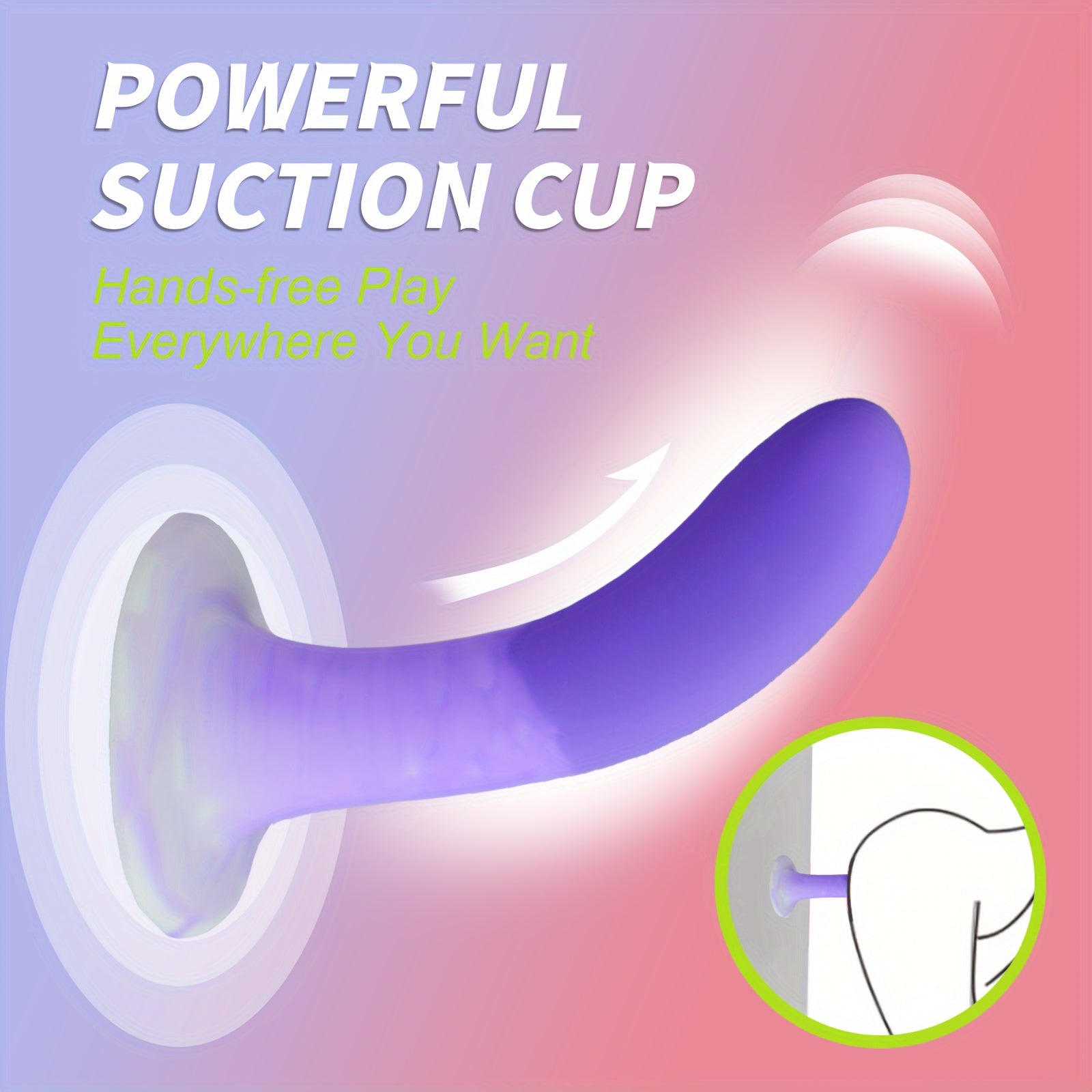 Purple Silicone Adult Toy with Suction Cup for Hands-Free Play. 5.9 Inch Slim Female Sex Toy Dildo for Beginners. Adult Sex Toys for Men and Women. Anal Masturbator. Anal Expansion. Liquid Silicone Material. No Battery Needed. Non-Latex - buysextoyth