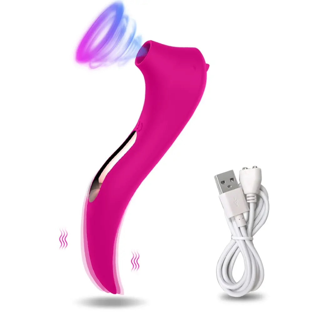 2มอเตอร์ Clit Sucker Vibrator หัวนม Clitoris ที่มีประสิทธิภาพ Stimulator G-Spot Massager Dildo หญิงเซ็กซ์ทอยสินค้าผู้หญิงผู้ใหญ่ - buysextoyth