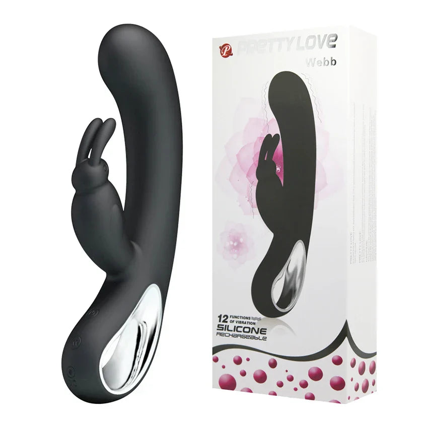 2 in1 G Spot Rabbit Vibrator Dildo Female Sex Toys For Women Vibrators Nipple Clitoris For Adult Massager Masturbators Products - buysextoyth