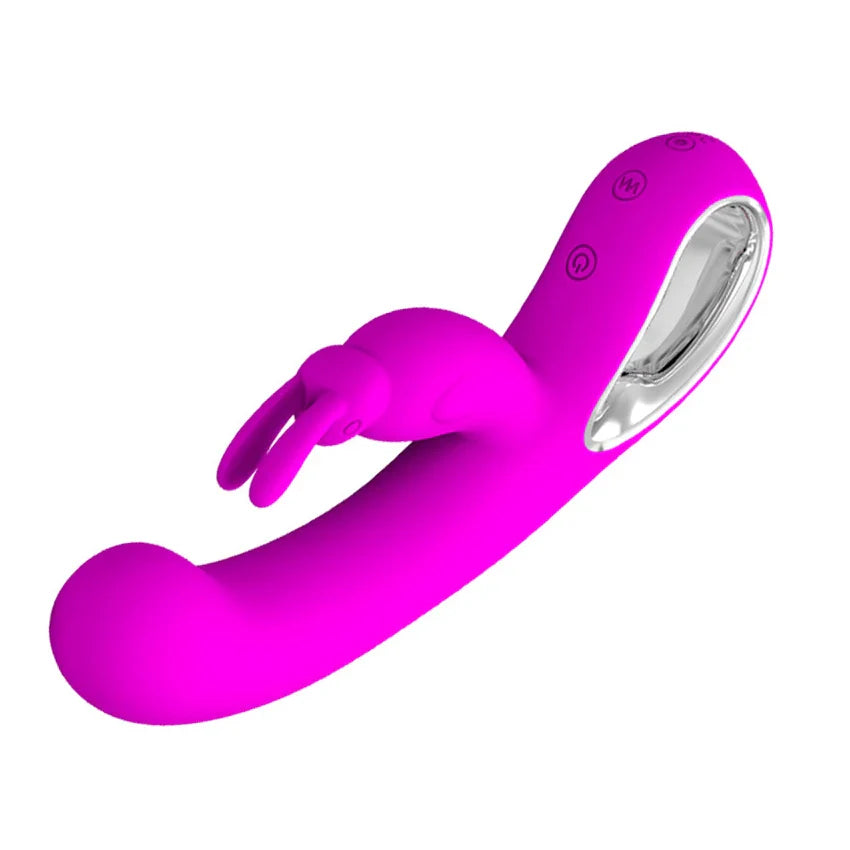 2 in1 G Spot Rabbit Vibrator Dildo Female Sex Toys For Women Vibrators Nipple Clitoris For Adult Massager Masturbators Products - buysextoyth