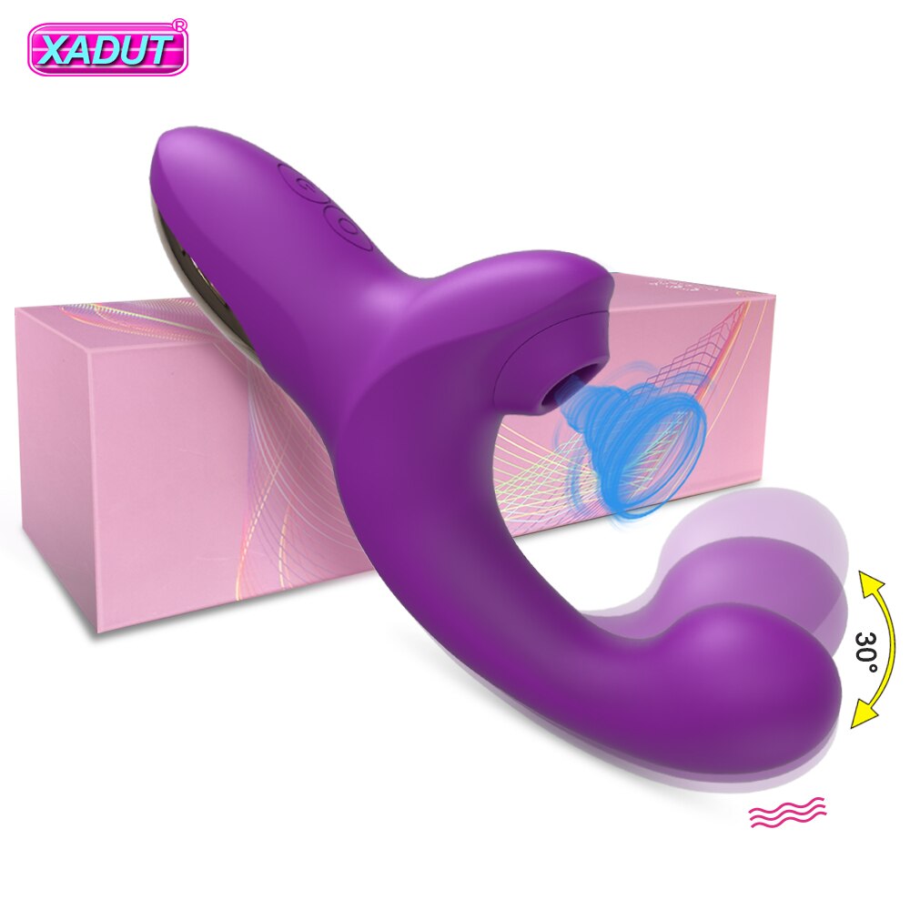 20ความเร็วที่มีประสิทธิภาพ Dildo Vibrator หญิง Clit Sucker Clitoris Stimulator เลียนแบบนิ้วมือ Wiggling เซ็กซ์ทอยสำหรับสตรี - buysextoyth