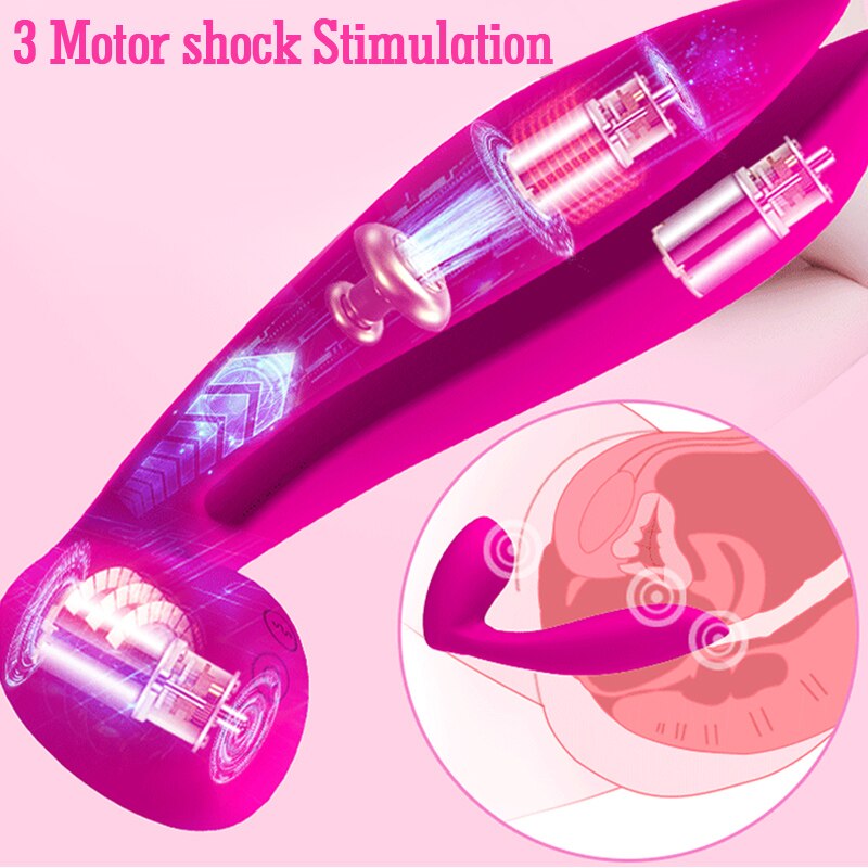 2021 Female Masturbation Clitoral Stimulation Sex Supplies Vibrator Sex Toys Men's Erotic Anal Butt Plug Dildo Prostate Massager - buysextoyth