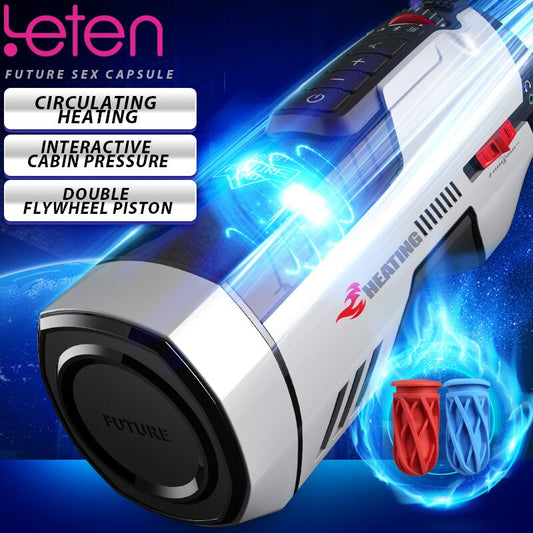 2024 Male Masturbator Leten Automatic Rotation Telescopic Heated with Moan Vagina Vibrator Masturbation Cup Sex Toys for Men 18 - buysextoyth