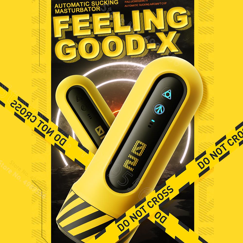 อัตโนมัติ Masturbator ชายการสั่นสะเทือนอมควย Sucking Machine ซิลิโคนช่องคลอด Masturbation คัพเพศของเล่นผู้ใหญ่สินค้าสำหรับชาย - buysextoyth