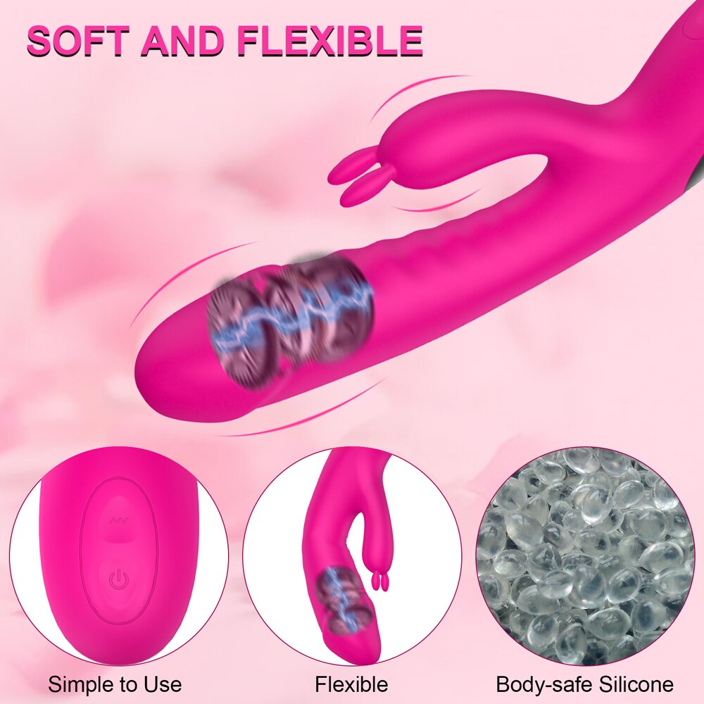 2022 Newest Rabbit Vibrator for Women G-Spot Vagina Massager Female Masturbator Clitoris Stimulator Sex Toy Female for Adults 18 - buysextoyth