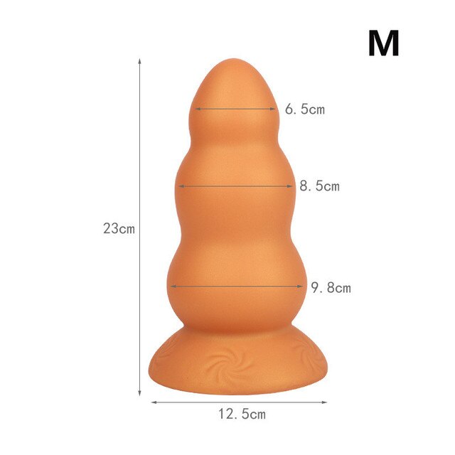 2022 Latest Huge Anal Plug Super Soft Silicone Dildo Anal Plug Anal Beads Prostate Massage Big Butt Plug Sex Toys for Men Women - buysextoyth