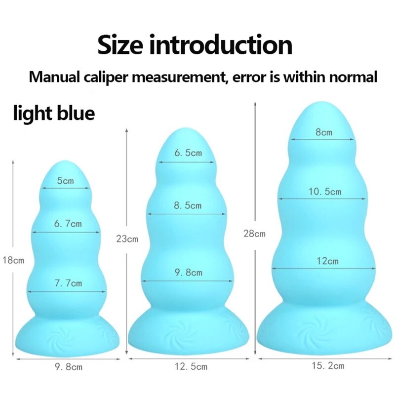 2022 Latest Huge Anal Plug Super Soft Silicone Dildo Anal Plug Anal Beads Prostate Massage Big Butt Plug Sex Toys for Men Women - buysextoyth