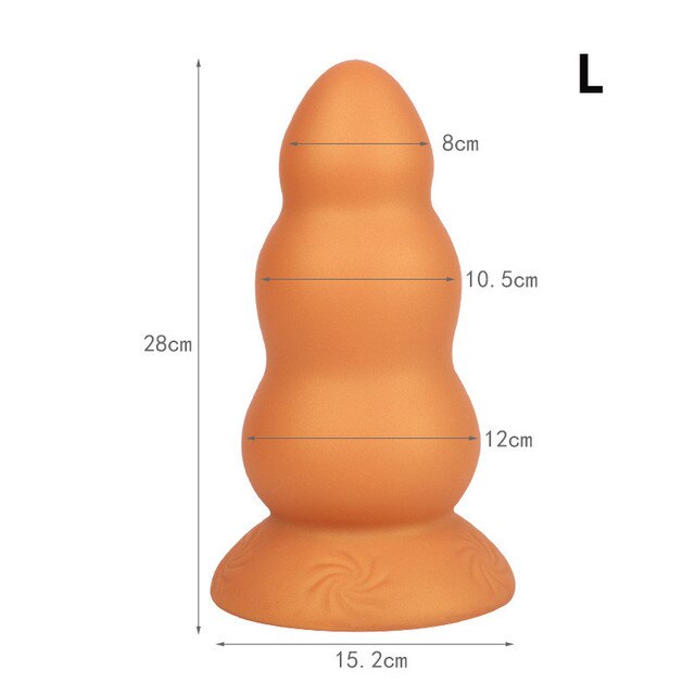 2022 Latest Huge Anal Plug Super Soft Silicone Dildo Anal Plug Anal Beads Prostate Massage Big Butt Plug Sex Toys for Men Women - buysextoyth
