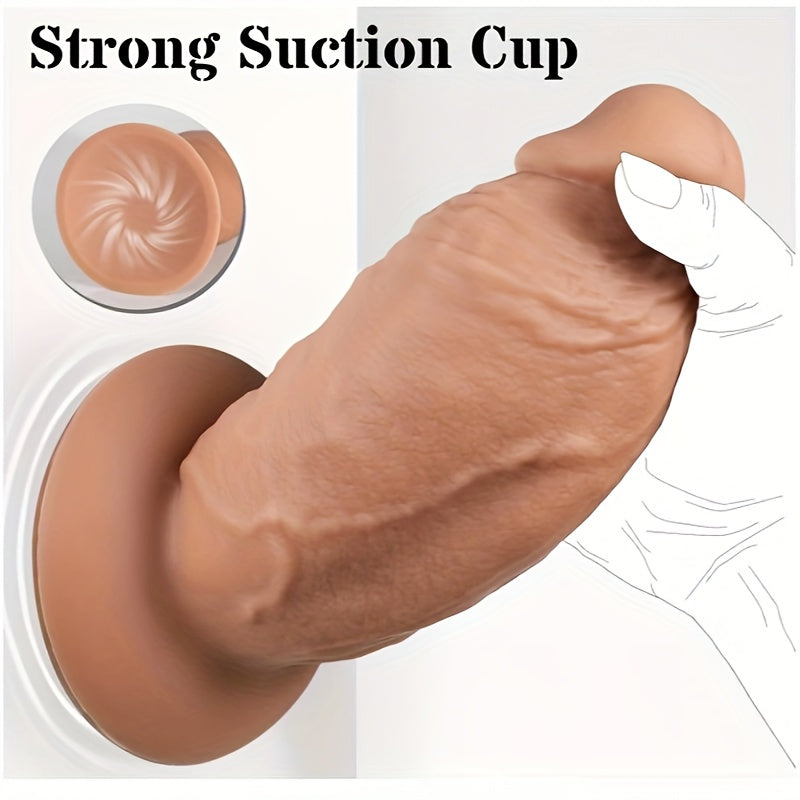 Extra-Large 7.5 Silicone Anal Dildo With Strong Suction Cup - Thick. No Balls For Deep Stretch & Pleasure - Waterproof. Latex-Free Adult Sex Toy For Experienced Men And Women Anal Sex Toy For Men Big Dildoes For Woman - buysextoyth