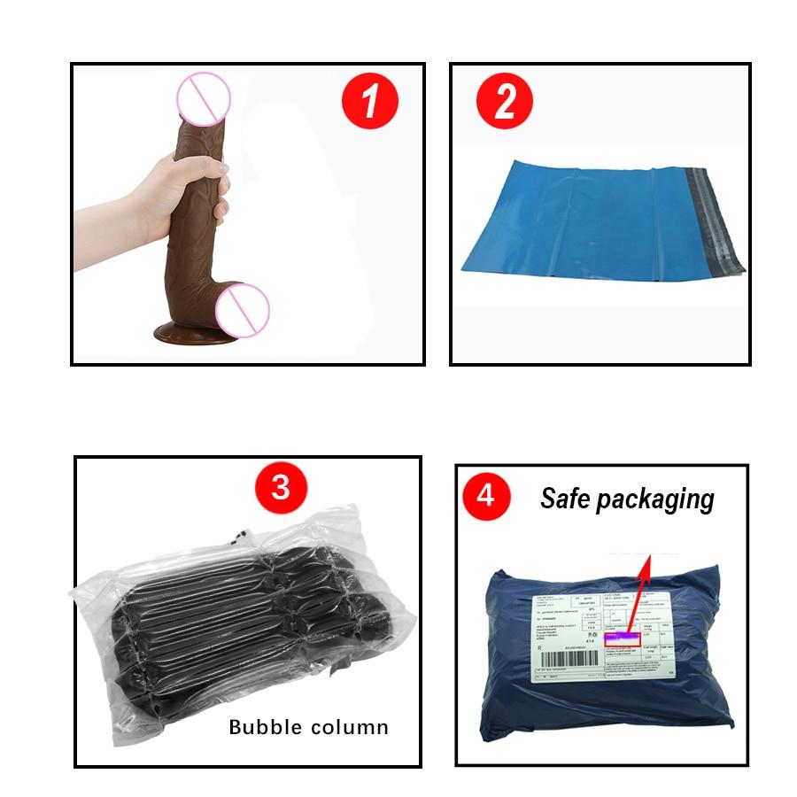 28*5CM Super Huge Black Dildos Strapon Thick Giant Realistic Dildo Anal Butt with Suction Cup Big Soft Penis Sex Toy for Women - buysextoyth