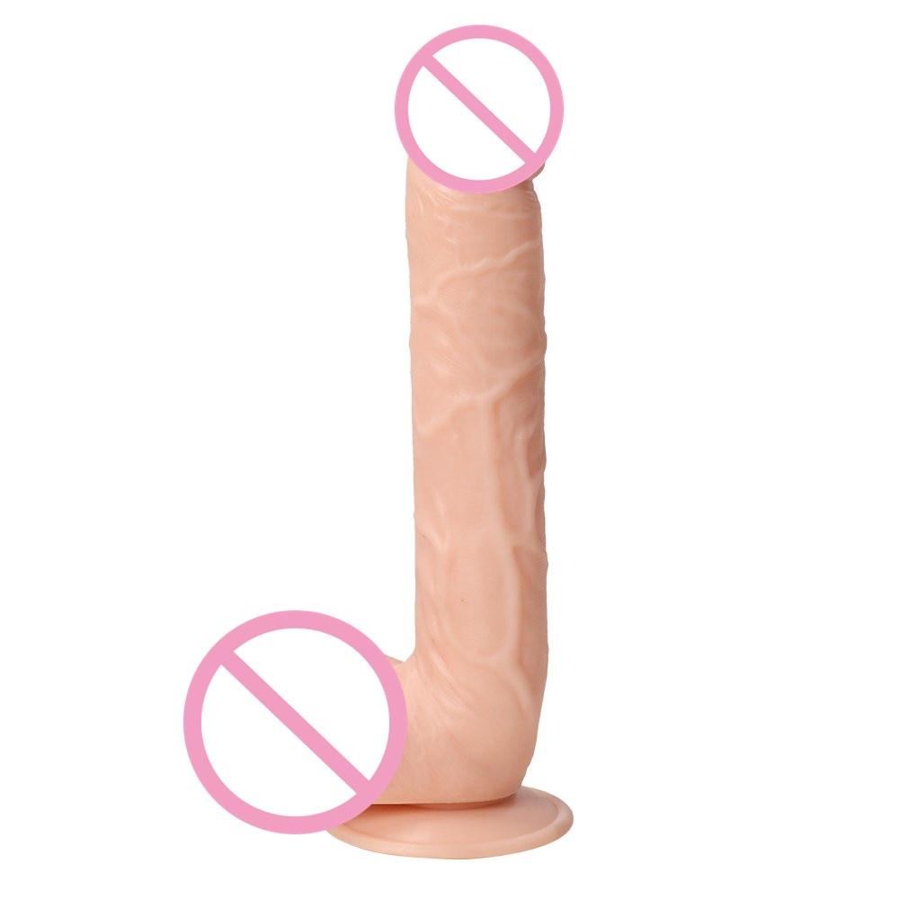 28*5CM Super Huge Black Dildos Strapon Thick Giant Realistic Dildo Anal Butt with Suction Cup Big Soft Penis Sex Toy for Women - buysextoyth