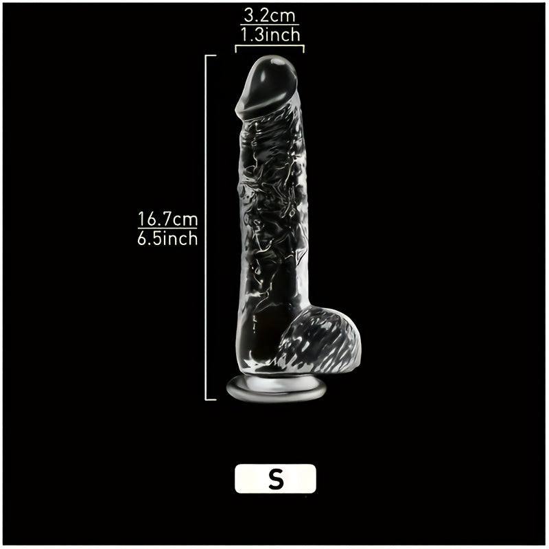 5 Sizes Transparent Soft Jelly Dildo Realistic Fake Dick Penis Sucker Butt Plug Sex Toys for Woman Men Vagina Anal Sex Toys - buysextoyth