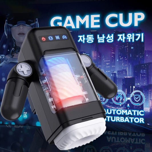 ถ้วยเกมหุ่นยนต์ทำความร้อนอัตโนมัติสำหรับผู้ชายเครื่องสั่นแบบแทงช่องคลอดจริงพร้อมที่วางโทรศัพท์ - buysextoyth