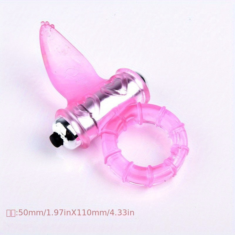Men's And Women's New Product Tongue Licking Erotic Adult Vibration Lock Essence Vibration Crystal Vibration Cover Ring Adult Sex Toy Supplies - buysextoyth