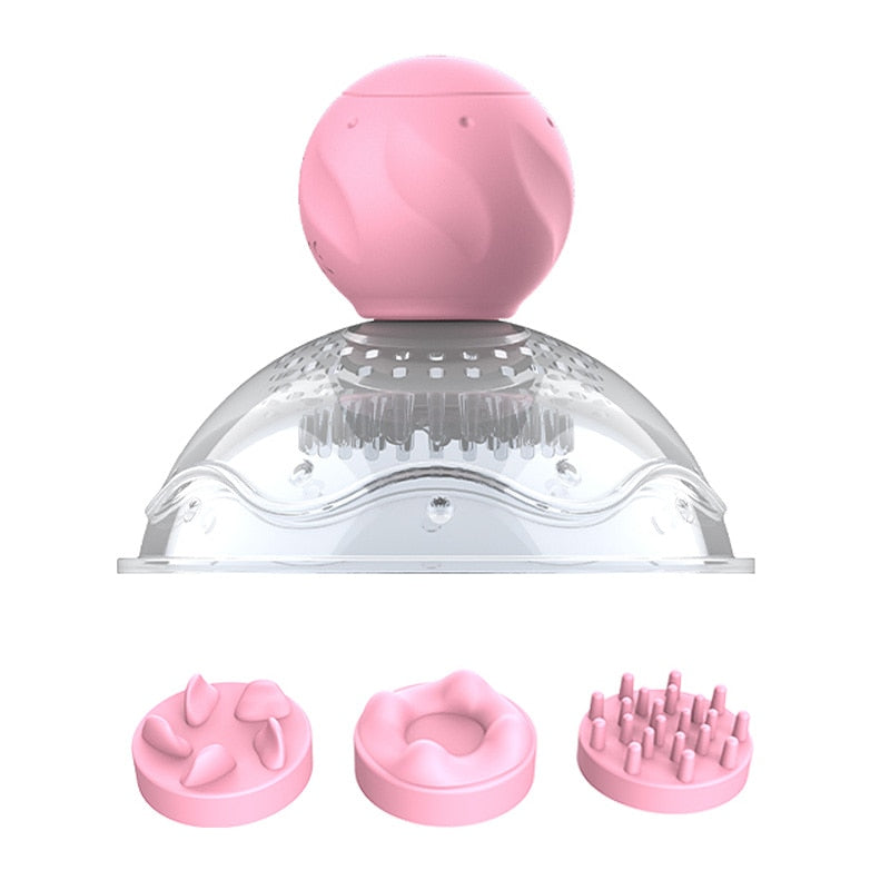 3 Accessories Rotating Stimulation Nipple Vibrator Female Masturbation Breast Enlargement Licking Bra Massager Sex Toy for Women - buysextoyth