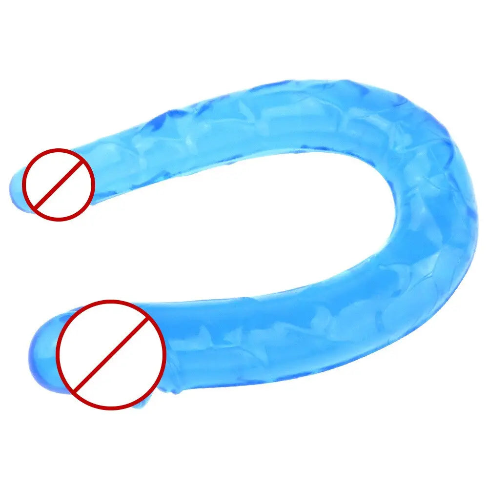 3 Colors U Shape Soft Jelly Double Dildos Vagina Anal Plug Artificial Penis Sexy Toys for Couples Women Gay Lesbian Masturbators - buysextoyth