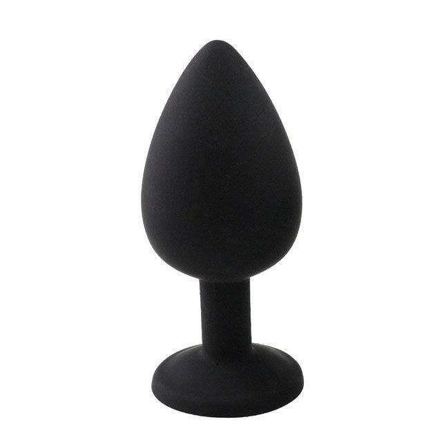 3 Different Size S/M/L Metal Anal Plug with Crystal Jewelry Smooth Prostate Massage Butt Silicone Plug Anal Sex Toys for Woman - buysextoyth
