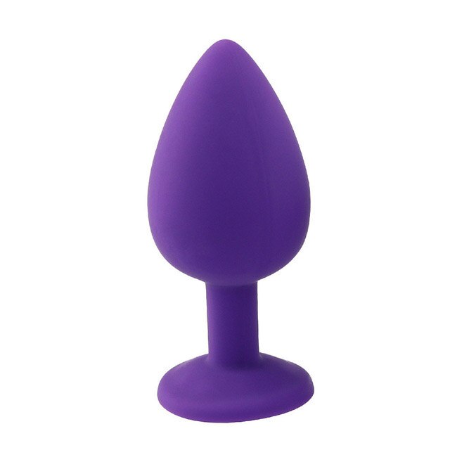3 Different Size S/M/L Metal Anal Plug with Crystal Jewelry Smooth Prostate Massage Butt Silicone Plug Anal Sex Toys for Woman - buysextoyth