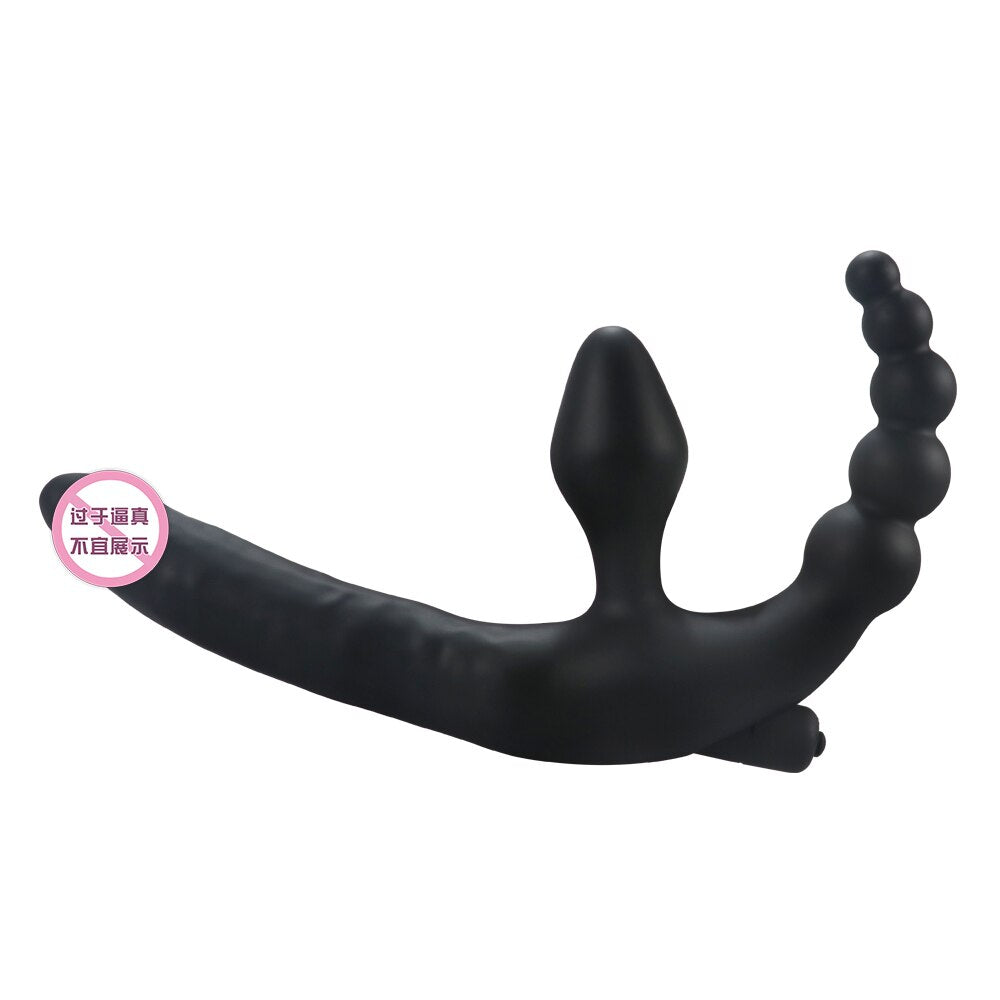 3 IN 1 Dildos Anal Plug Vibrators Sex Toys for Women Men Bondage Vagina Clitoris Stimulator Adult Chastity Accessories Sex Shop - buysextoyth