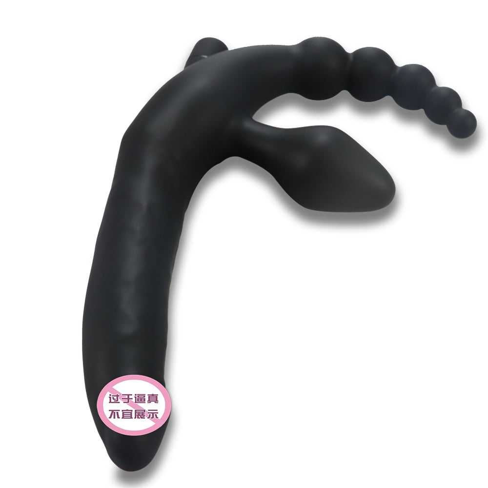 3 IN 1 Dildos Anal Plug Vibrators Sex Toys for Women Men Bondage Vagina Clitoris Stimulator Adult Chastity Accessories Sex Shop - buysextoyth
