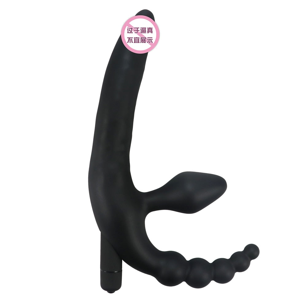 3 IN 1 Dildos Anal Plug Vibrators Sex Toys for Women Men Bondage Vagina Clitoris Stimulator Adult Chastity Accessories Sex Shop - buysextoyth