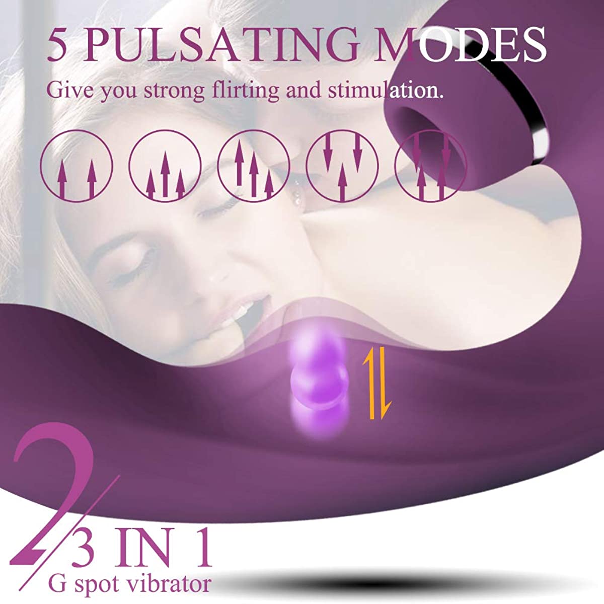 3-In-1ดูดเร้าใจ Vibrator ที่มีประสิทธิภาพ Clitoral กระตุ้นช่องคลอดเซ็กซ์ทอยสำหรับสตรี - buysextoyth