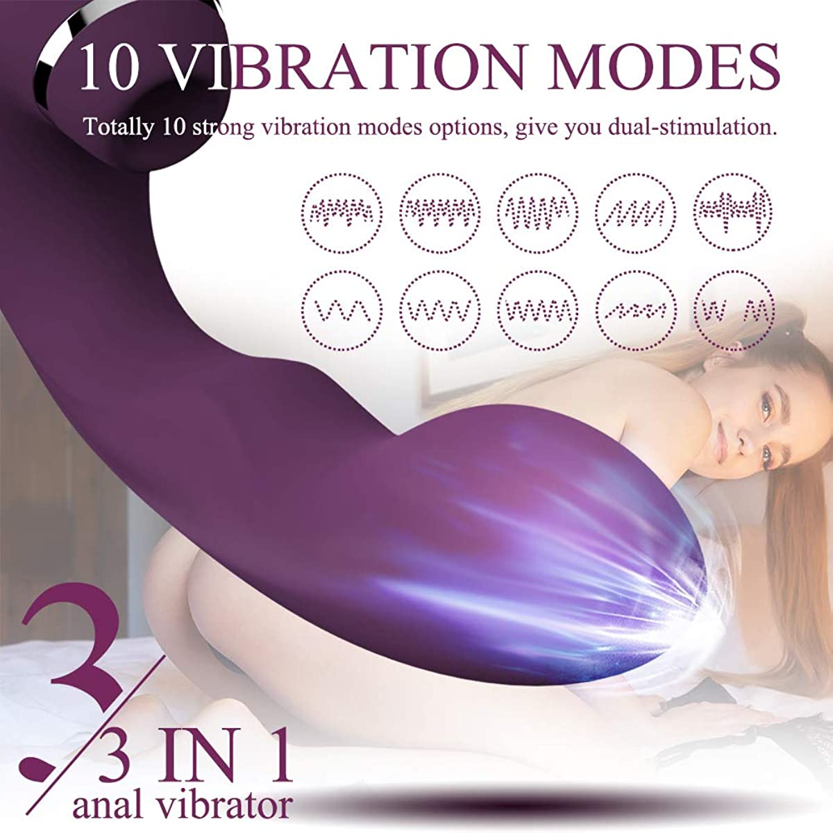 3-In-1ดูดเร้าใจ Vibrator ที่มีประสิทธิภาพ Clitoral กระตุ้นช่องคลอดเซ็กซ์ทอยสำหรับสตรี - buysextoyth