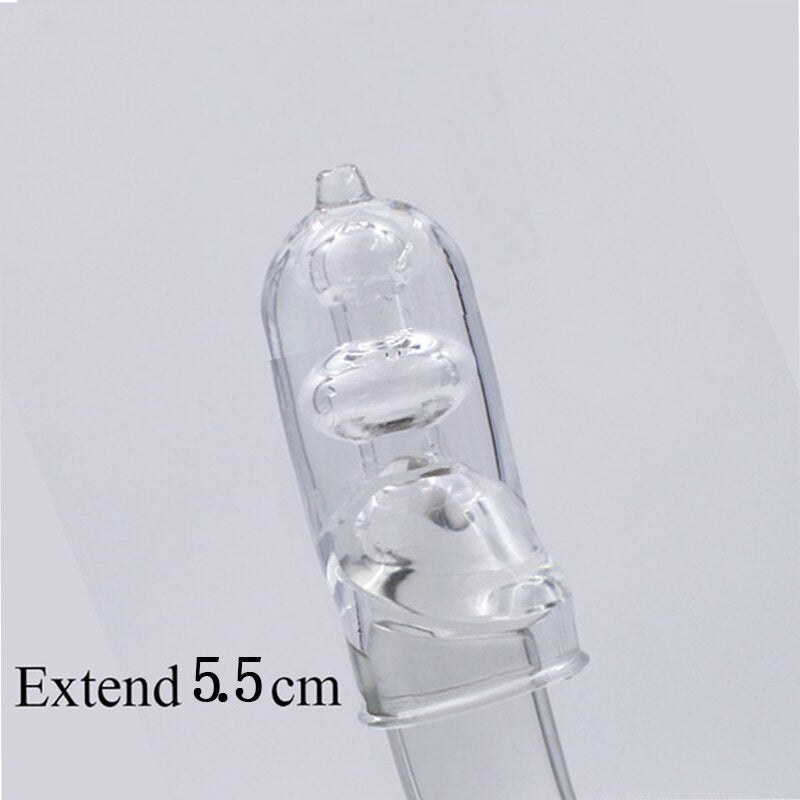 3 Sizes Reusable Lengthen Penis Enlargement Extend  Penis Extension Sleeves  Extender Sex Toys for Men Bondage Gear Sex Shop - buysextoyth
