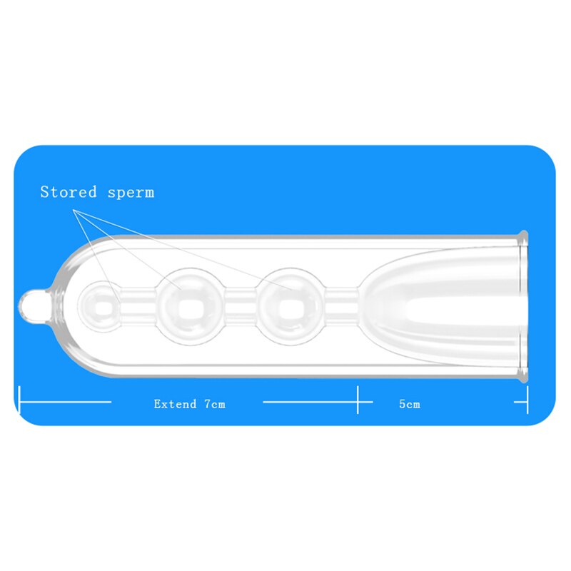 3 Sizes Reusable Lengthen Penis Enlargement Extend  Penis Extension Sleeves  Extender Sex Toys for Men Bondage Gear Sex Shop - buysextoyth