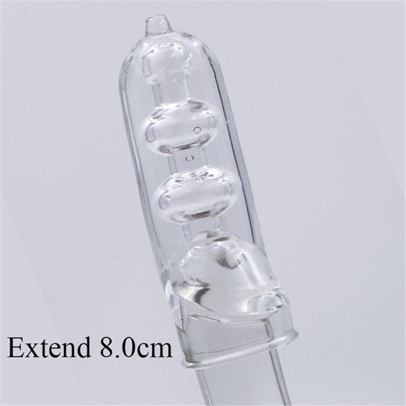 3 Sizes Reusable Lengthen Penis Enlargement Extend  Penis Extension Sleeves  Extender Sex Toys for Men Bondage Gear Sex Shop - buysextoyth