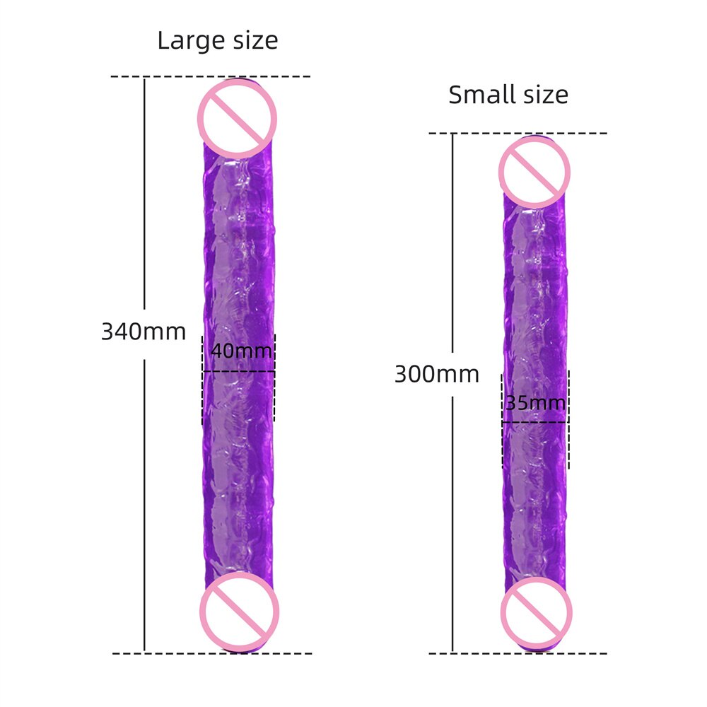 30-34ซม. Double HEAD สมจริง dildo ยาวอวัยวะเพศชายของเล่นสำหรับผู้หญิงคู่ masturbate Big Dick ผู้ใหญ่เซ็กซ์ทอยสำหรับเลสเบี้ยน - buysextoyth
