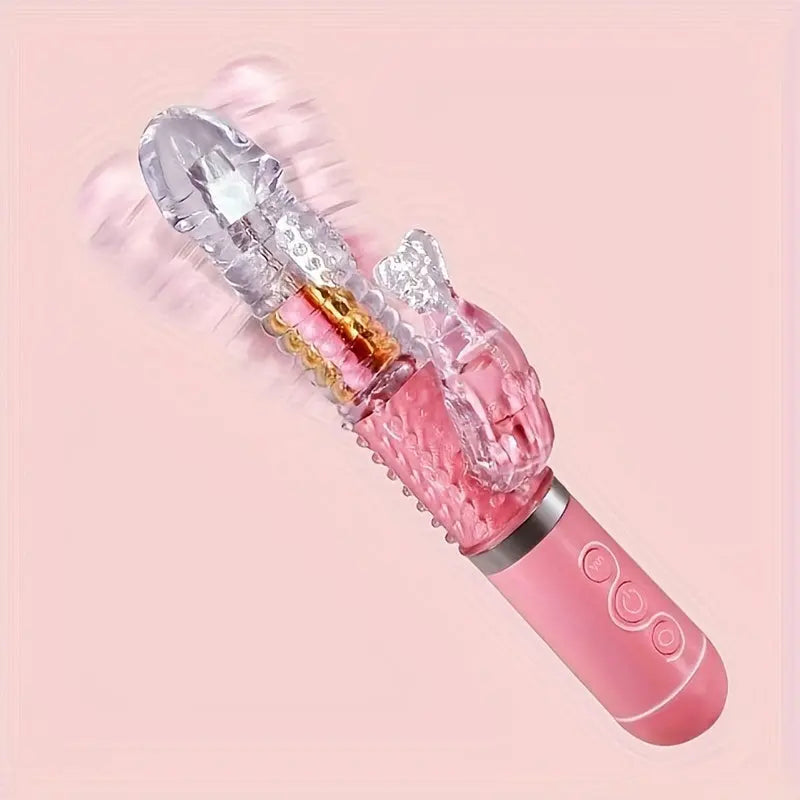 Telescopic Rotating Ball Vibrator For Women's Sexual Impact. Fake Penis. Masturbator. Adult Products - buysextoyth