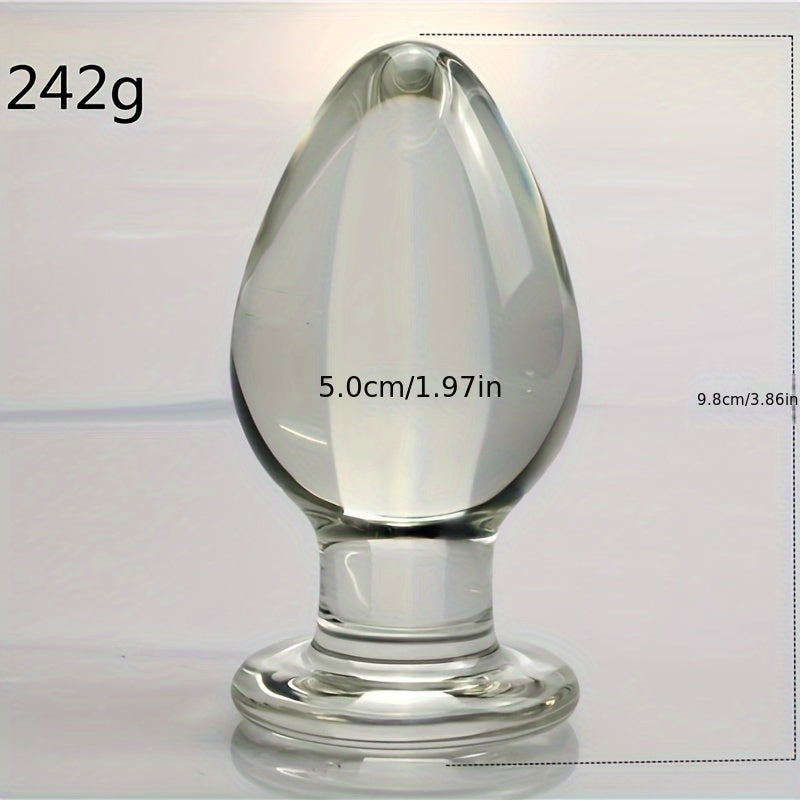 5cm Glass Anal Plug for Adult Use. Female and Male Anal Expansion. Masturbation. and Sexual Intercourse Products - buysextoyth