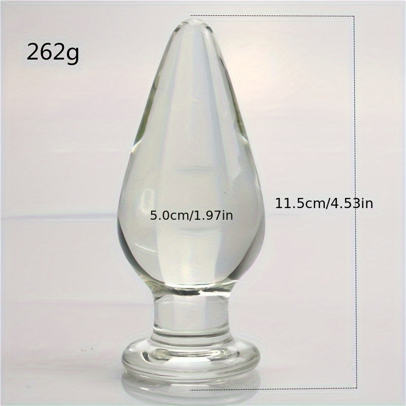 5cm Glass Anal Plug for Adult Use. Female and Male Anal Expansion. Masturbation. and Sexual Intercourse Products - buysextoyth