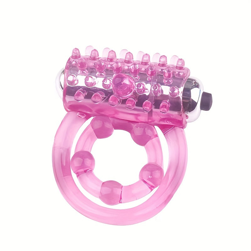 Portable Silicone Delay Ring With Dual Vibrating Circles - Enhance Stamina And Pleasure For Men And Couples - buysextoyth