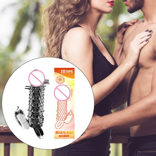 3D Crystal Condoms Dick Extender Penis Lengthen Bold Sleeve Sex Toys n Useful Sex Supplies - buysextoyth