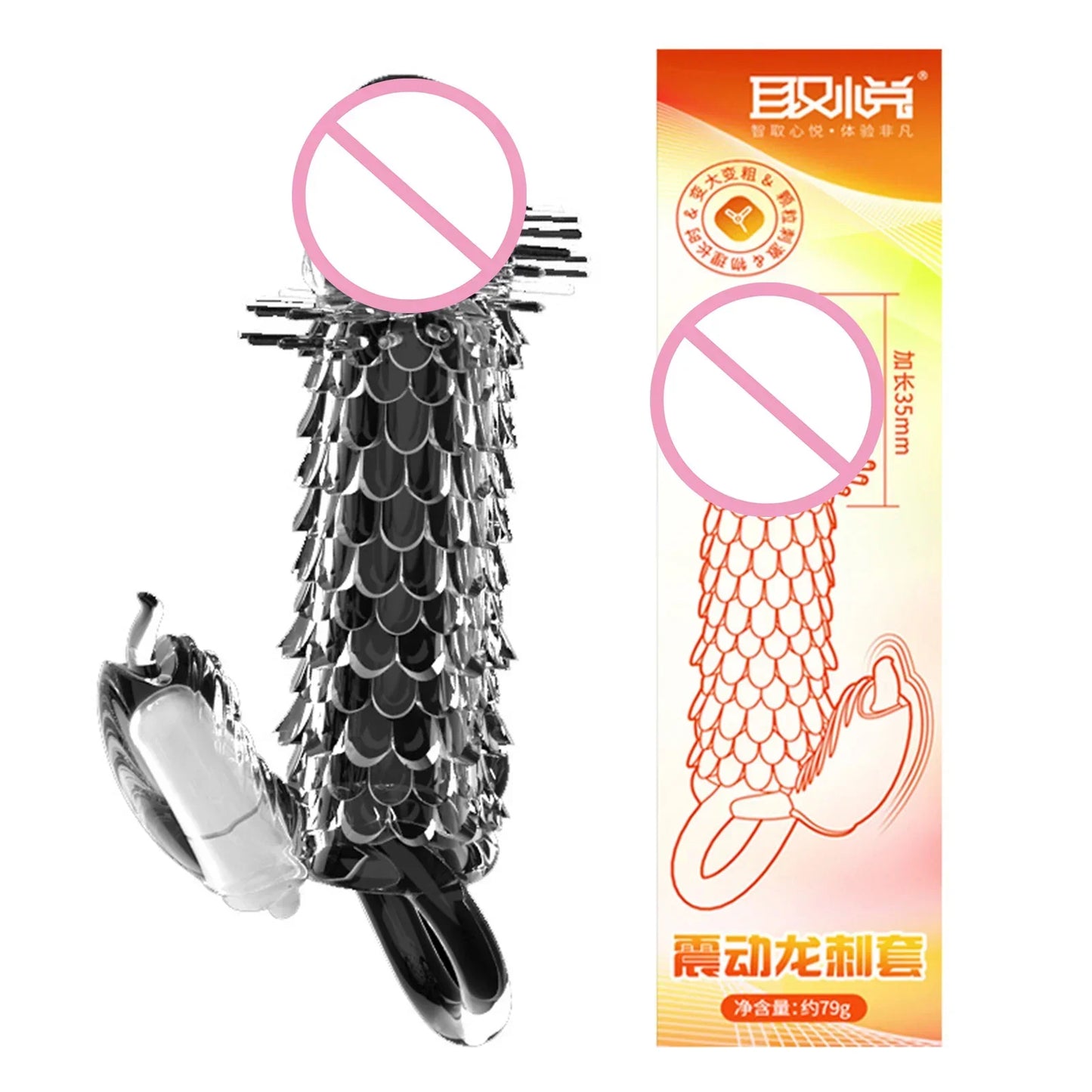 3D Crystal Condoms Dick Extender Penis Lengthen Bold Sleeve Sex Toys n Useful Sex Supplies - buysextoyth