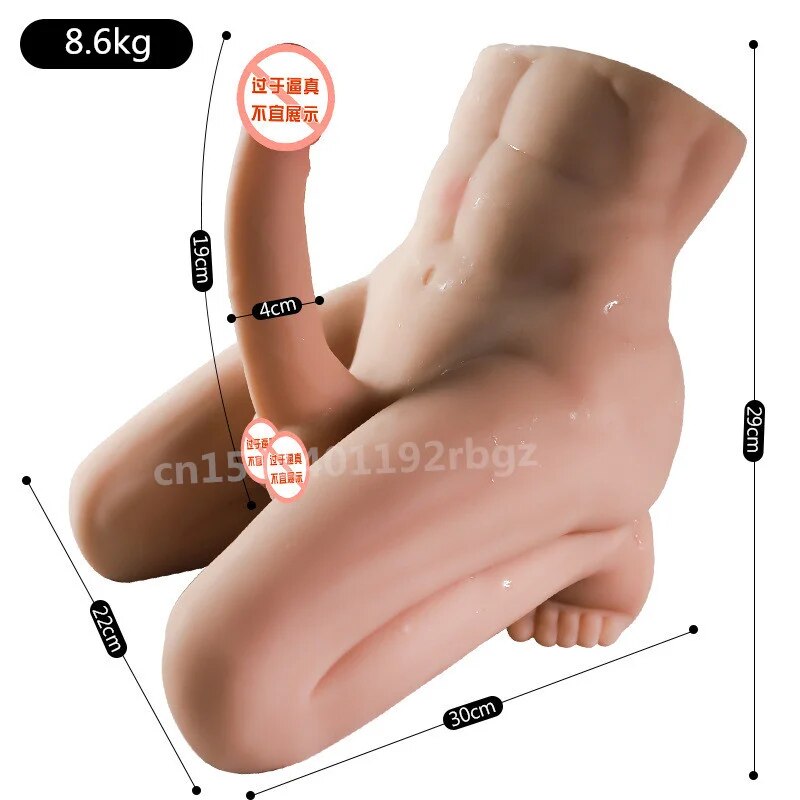 3D ชาย Kneeling ท่าทาง Lower Body ตุ๊กตาขนาดใหญ่อวัยวะเพศชายหญิงสำเร็จความใคร่ Dildo Strong กล้ามเนื้อขาผู้ใหญ่เซ็กซ์ทอยสำหรับชาย - buysextoyth