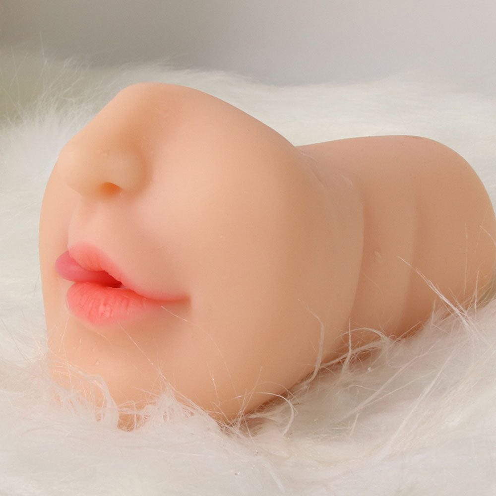 3D ที่สมจริง Oral Masturbation ชายคอหีเพศช่องคลอดจริง Pussy Sextoy สำหรับชาย3ใน1 Masturbstor ผู้ใหญ่อมควย sex Choop - buysextoyth