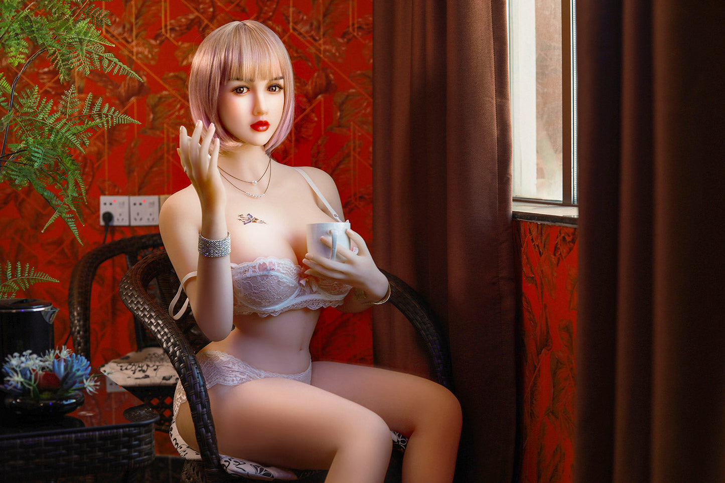 Thailand/Chiang Mai Stock Margery 165cm Head TPE Big Boob Realistic Tattoo Sex Doll NO.1035 - buysextoyth