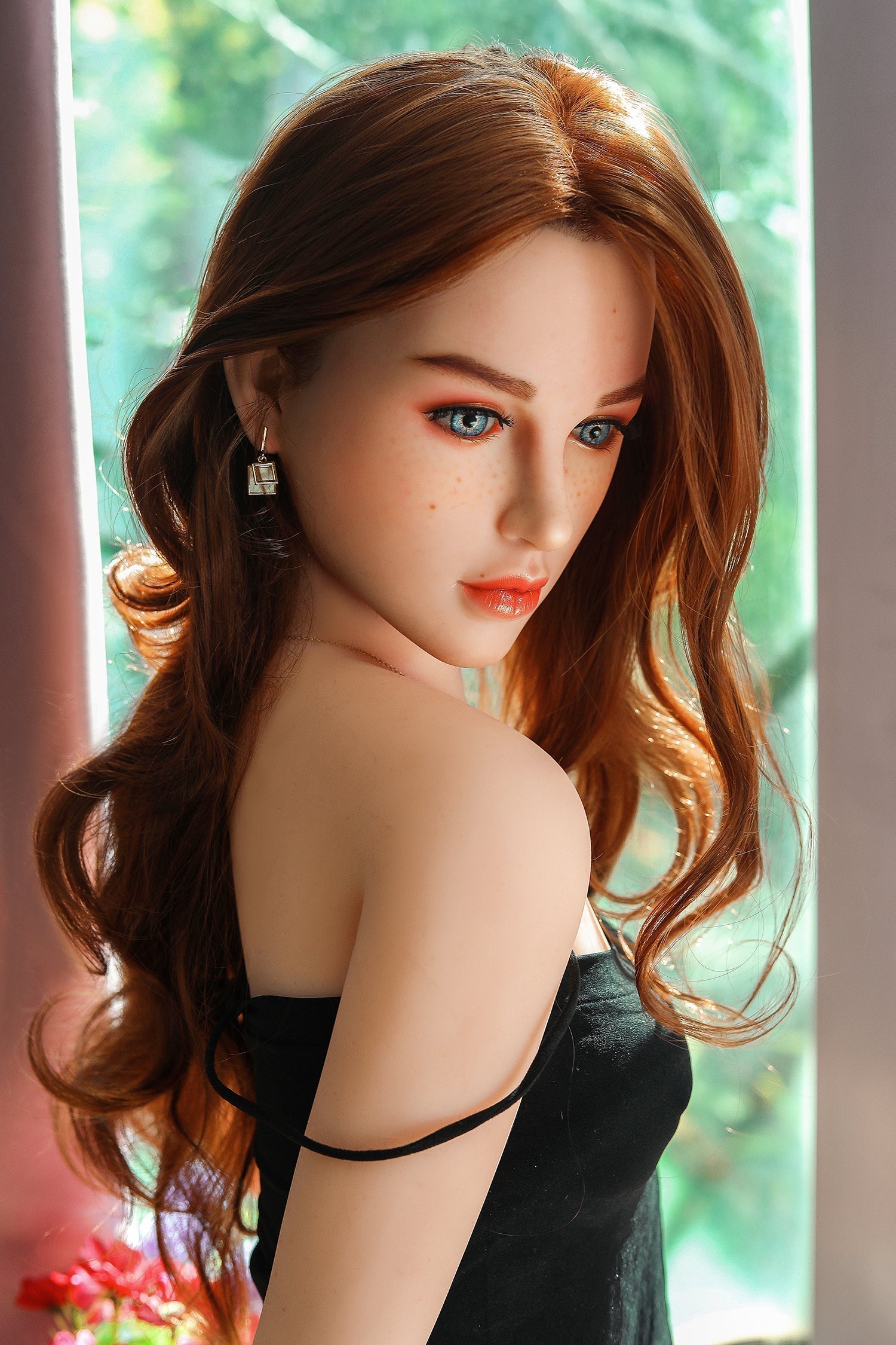 Jessica 159cm Head Full TPE Small Breast Brown Real-looking Girl Sex Doll For Men NO.1057 - buysextoyth