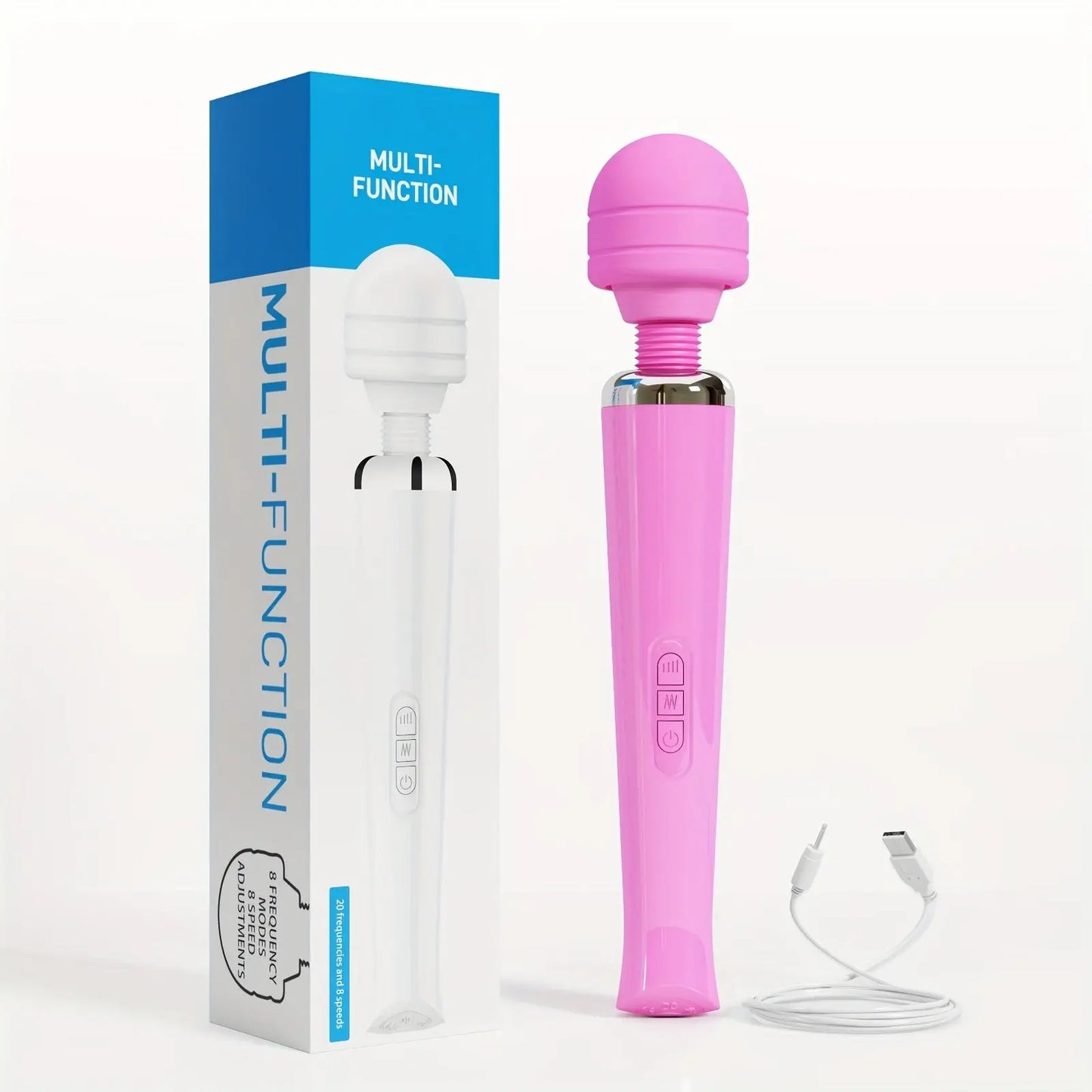 AV Vibrating Stick USB Rechargeable 20 Frequency Vibrating Massage Stick 12.9in Masturbation Stick Sex Toy For Men And Women - buysextoyth